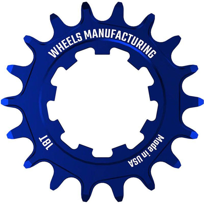 Wheels Manufacturing SOLO-SPEED Cog - 18t Fits SOLO-SPLINE and SOLO-XD kits Blue