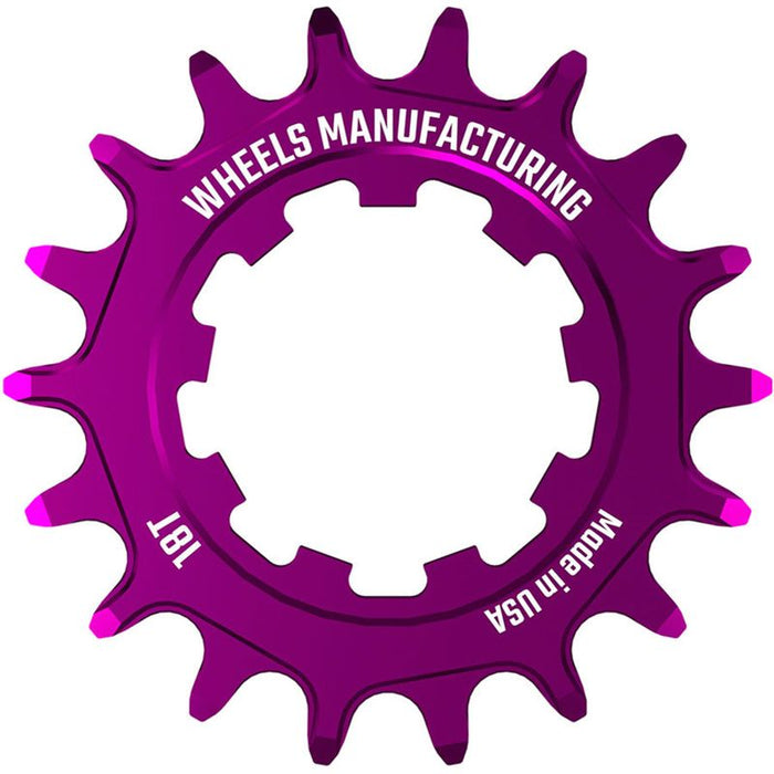 Wheels Manufacturing SOLO-SPEED Cog - 18t Fits SOLO-SPLINE and SOLO-XD kits Purple
