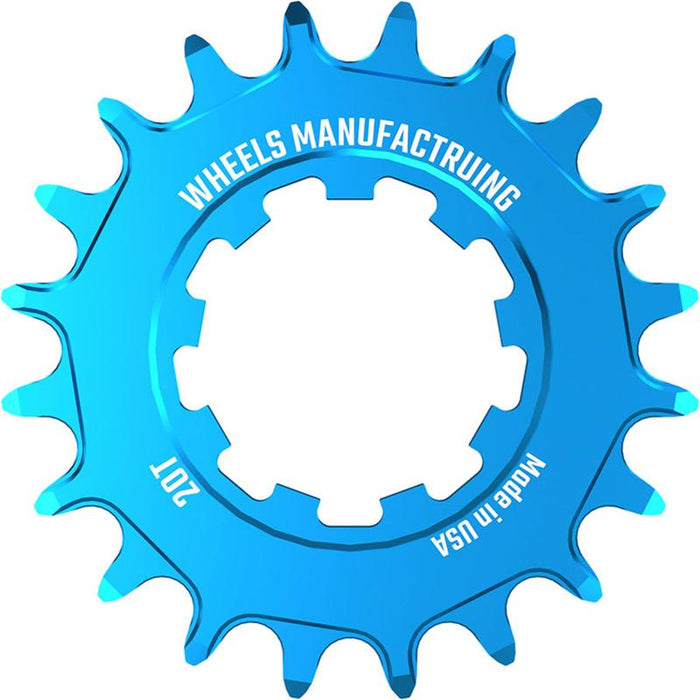 Wheels Manufacturing SOLO-SPEED Cog - 20t Fits SOLO-SPLINE and SOLO-XD kits Teal