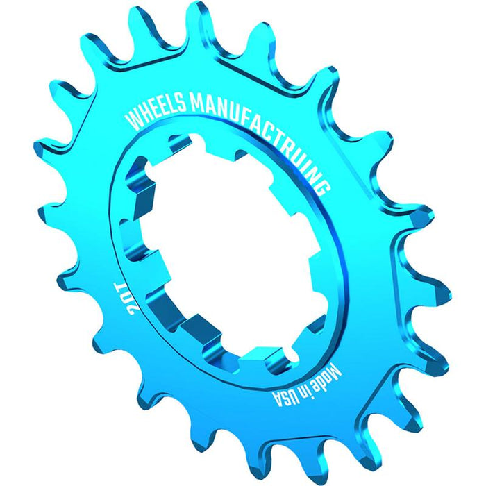 Wheels Manufacturing SOLO-SPEED Cog - 20t Fits SOLO-SPLINE and SOLO-XD kits Teal