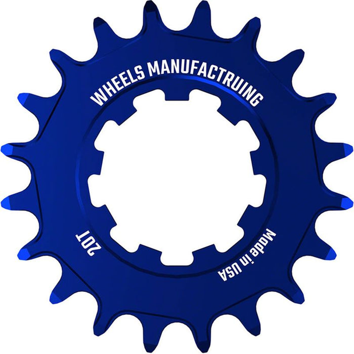 Wheels Manufacturing SOLO-SPEED Cog - 20t Fits SOLO-SPLINE and SOLO-XD kits Blue