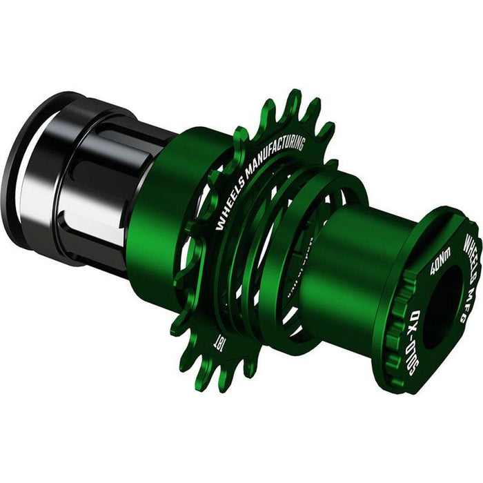 Wheels Manufacturing SOLO-XD XD/XDR Single Speed Conversion Kit - 18t For SRAM XD/XDR Freeubs Green