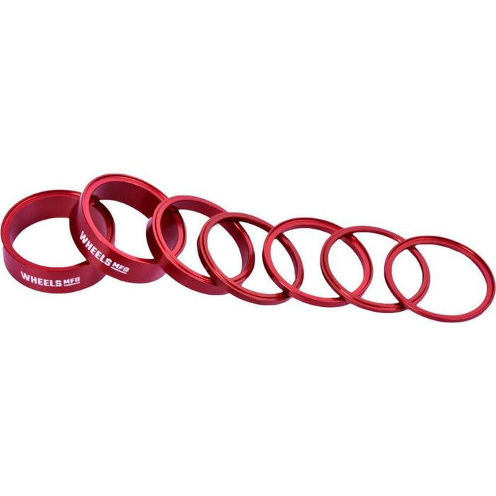 Wheels Manufacturing StackRight Headset Spacer Kit - Red