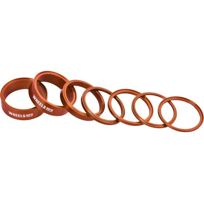 Wheels Manufacturing StackRight Headset Spacer Kit - Orange