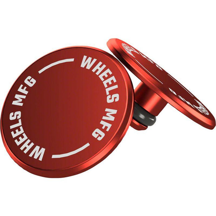 Wheels Manufacturing Wheels Manufacturing Standard Thru Axle Cap Set - Red