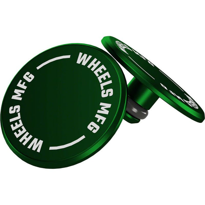 Wheels Manufacturing Wheels Manufacturing Standard Thru Axle Cap Set - Green