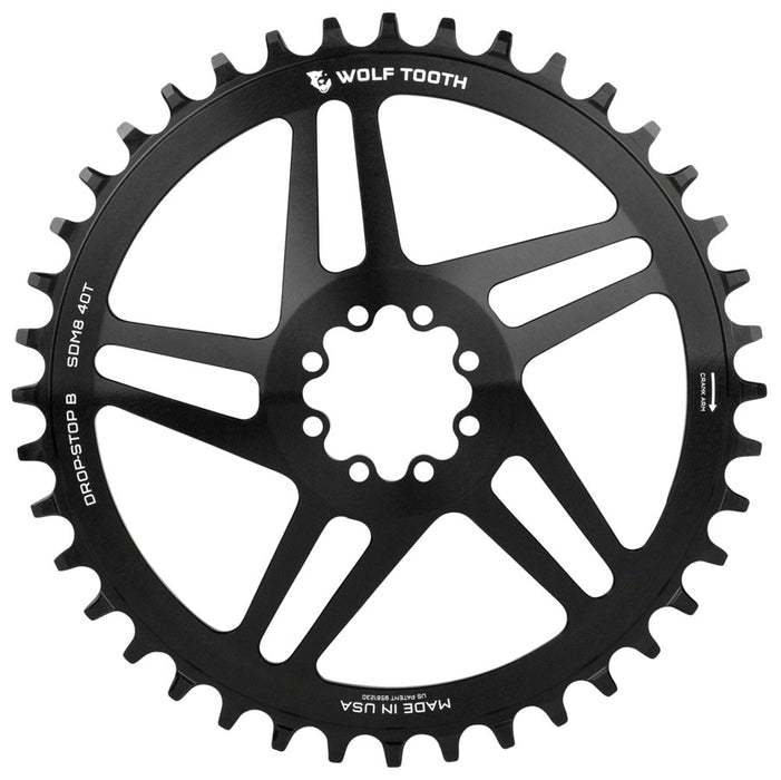 Wolf Tooth Sram 8-Bolt Drop-Stop B Gravel Ring Bicycle Chainrings