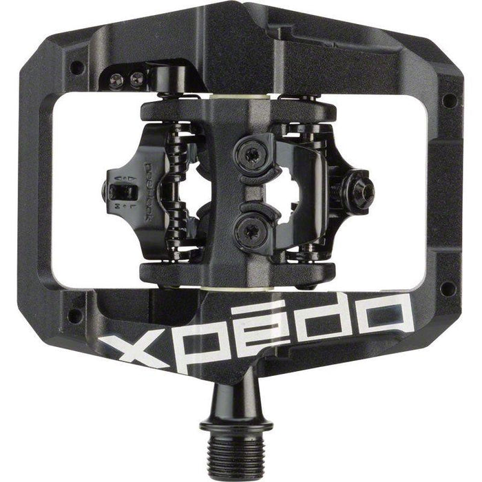 Xpedo GFX Pedals - Dual Sided Clipless with Platform Aluminum 9/16 Black
