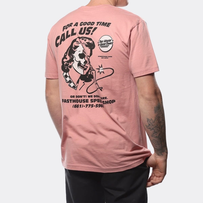 Fasthouse Call Us SS Tee Desert Pink Medium