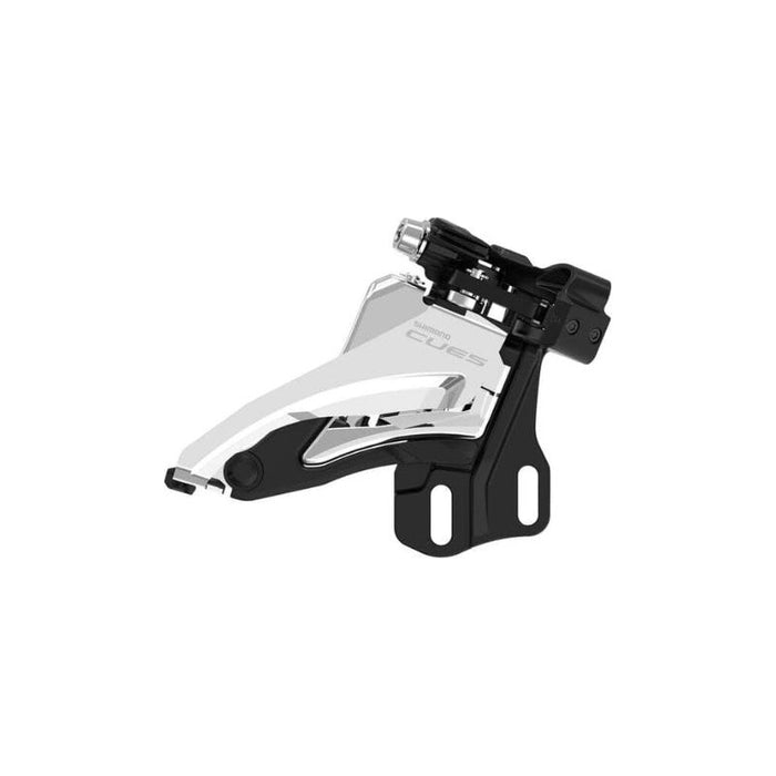 Shimano Cues Fd-U4000-E Front Derailleur - 9/10-Speed Double Side Swing E-Type Mount 36/40T Max Black/Silver Bicycle Derailleurs