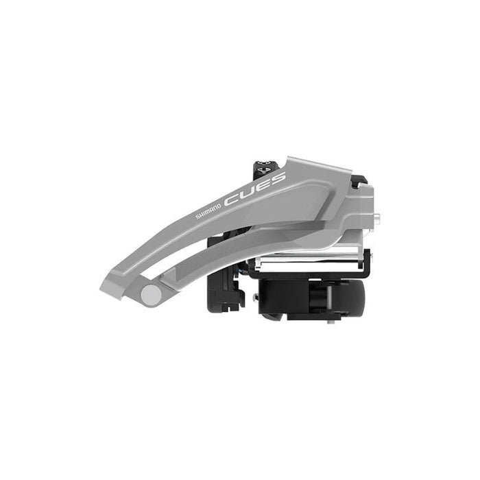 Shimano Cues Fd-U4010-L Front Derailleur - 9-Speed Double Top-Swing Low Clamp Mount 46T Max Black/Silver Bicycle Derailleurs