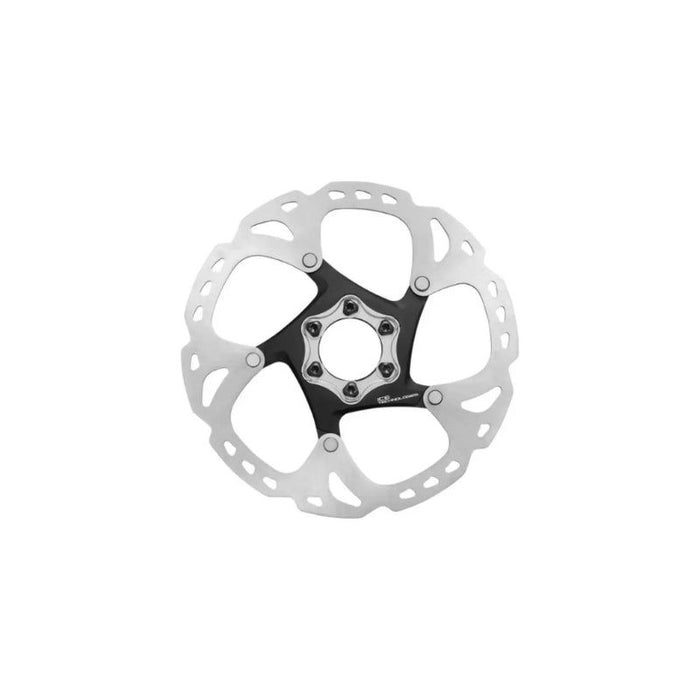 Shimano Deore Xt Sm-Rt86-S2 Disc Brake Rotor - 160Mm 6-Bolt Silver/Black Bicycle Brake Rotors