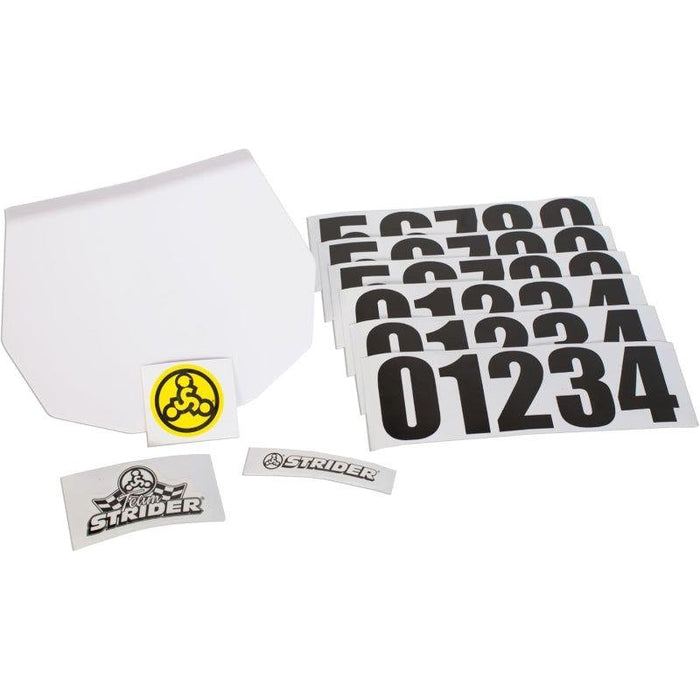 Strider Number Plate Kit Bicycle Stickers