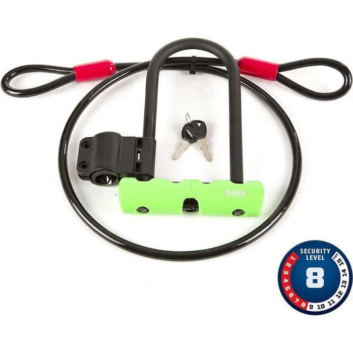 ABUS Ultra 410 Mini + Cobra Loop Bicycle U-Locks