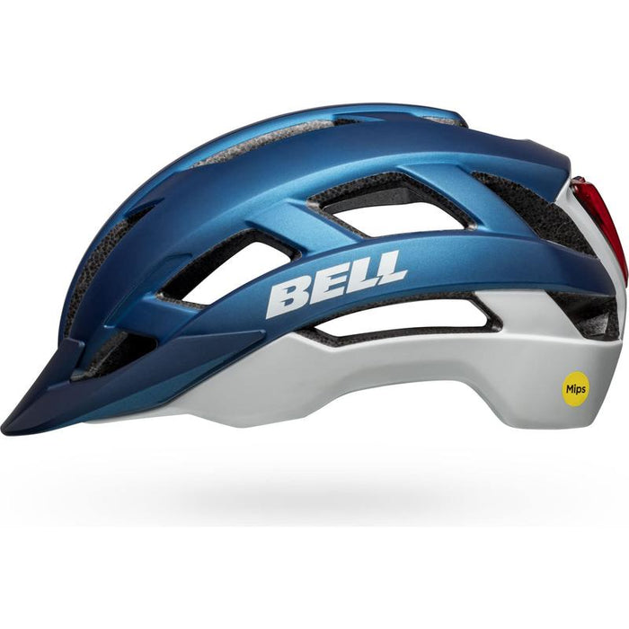 Bell Bike Falcon XRV LED MIPS Bicycle Helmets Matte Blue/Gray Medium