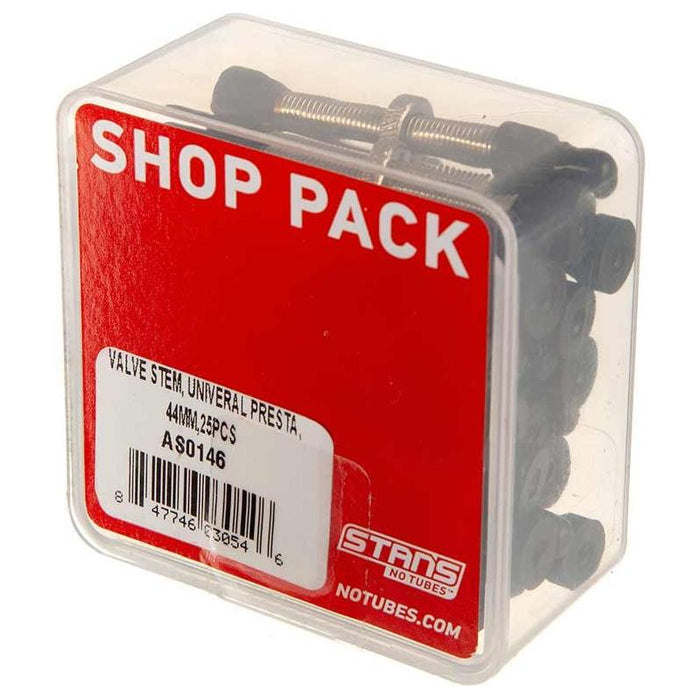 Stans No Tubes Tubeless Universal Valve Stems - Brass 44mm 25-pack