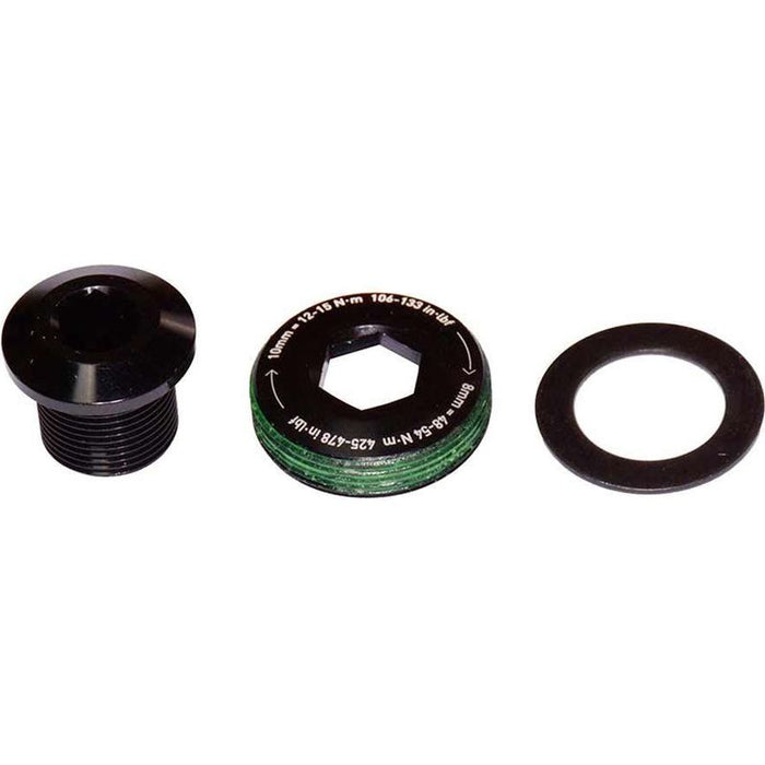 Truvativ, 11.6900.002.160, Crank arm bolt, M15/M26, Self-extracting, Alloy, For GXP, Black, Unit