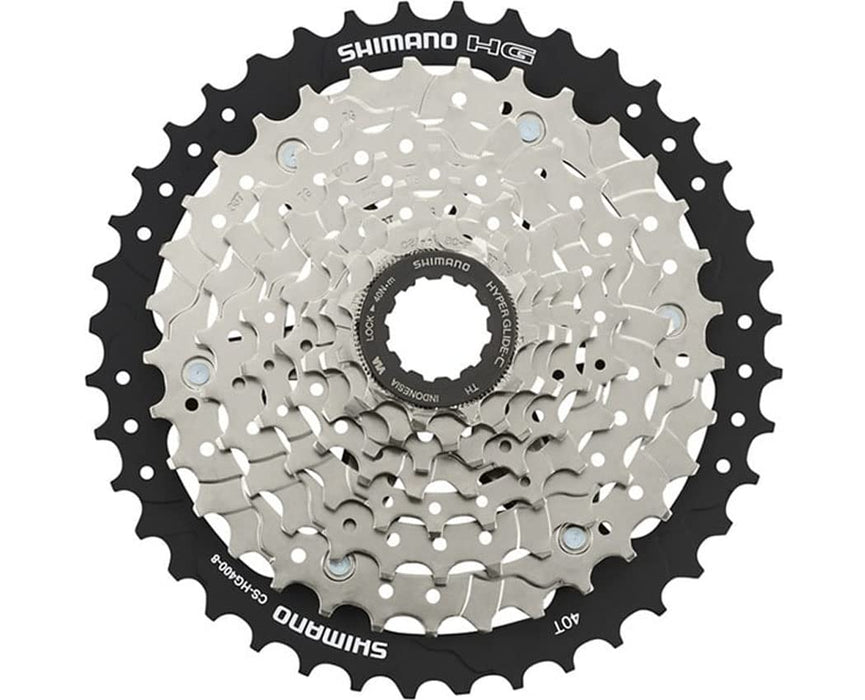 SHIMANO CASSETTE SPROCKET, CS-HG400-8, 8-SPEED, 11-13-15-18-22-27-33-40T