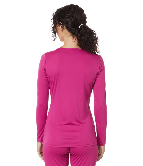 Hot Chillys Wopeach Skins Solid Crew Womens Festival Fuchsia Medium