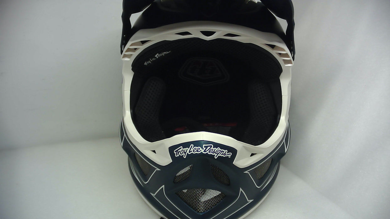 Troy Lee Designs D3 Fiberlite Helmet Blue 2X-Large - Open Box (Without Box)