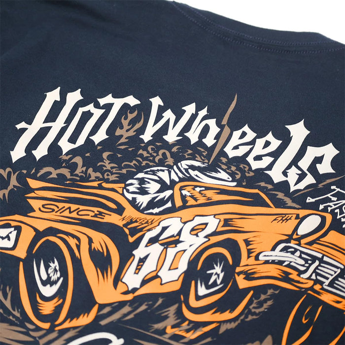 Fasthouse Hot Wheels Full Tilt Midweight SS Tee Navy Small