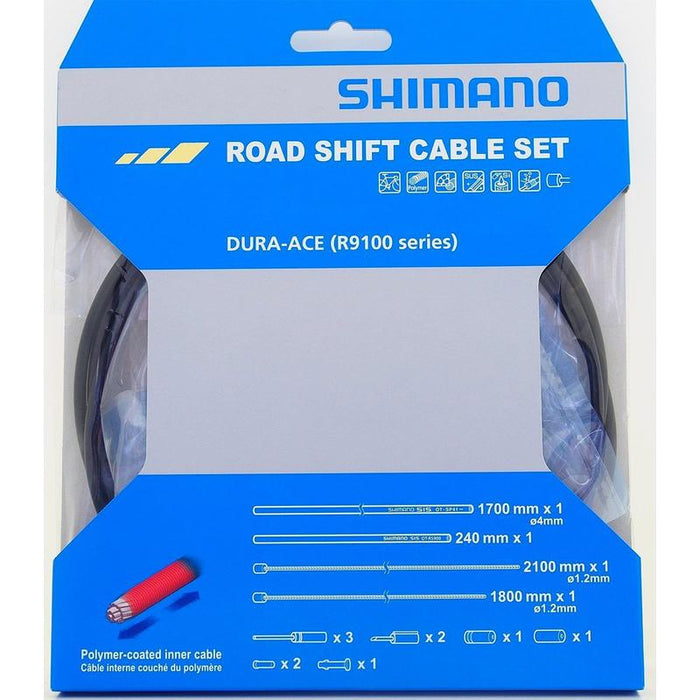 SHIMANO Road Shift Cable Set Polymer Coated For R9100 Bicycle Cables