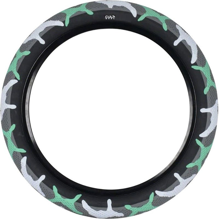 Cult X Vans Tire - 20 x 2.4 Clincher Wire Teal Camo/Black