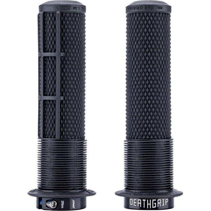 DMR DeathGrip 2 Flanged Grips - Thick Lock-On Black