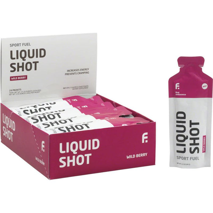First Endurance Liquid Shot Pack of 24 Bicycle Nutrition Drink Mixes