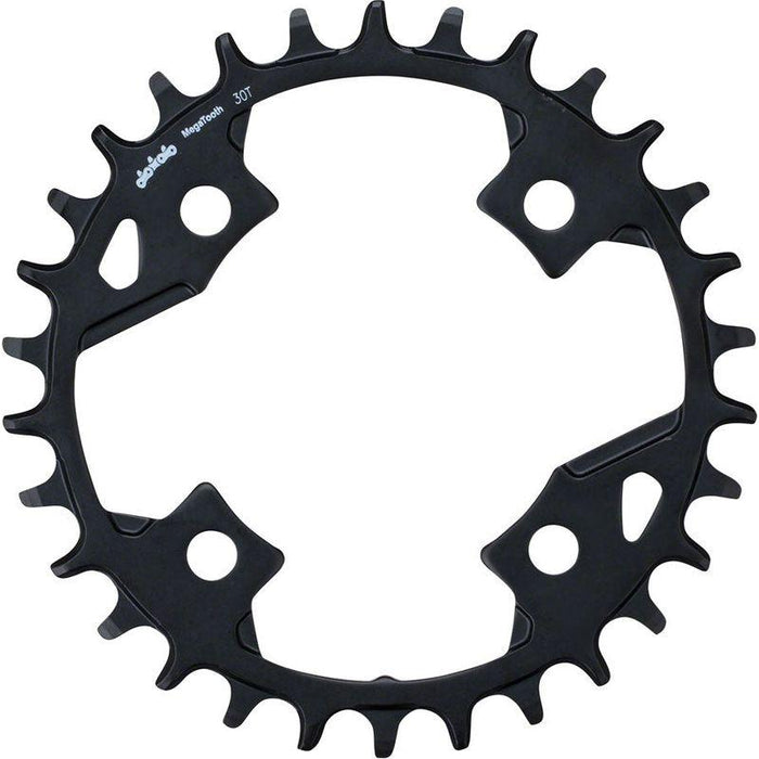 Full Speed Ahead Gamma Pro Mega Tooth Chainring - 30t 82 BCD Aluminum 1 x 11 Black