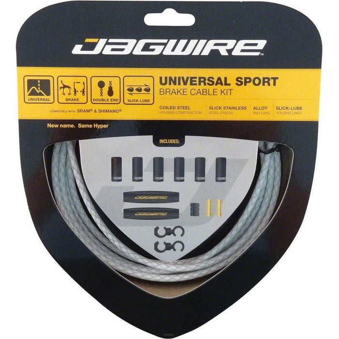 Jagwire Universal Sport Brake Cable Kit Braided White