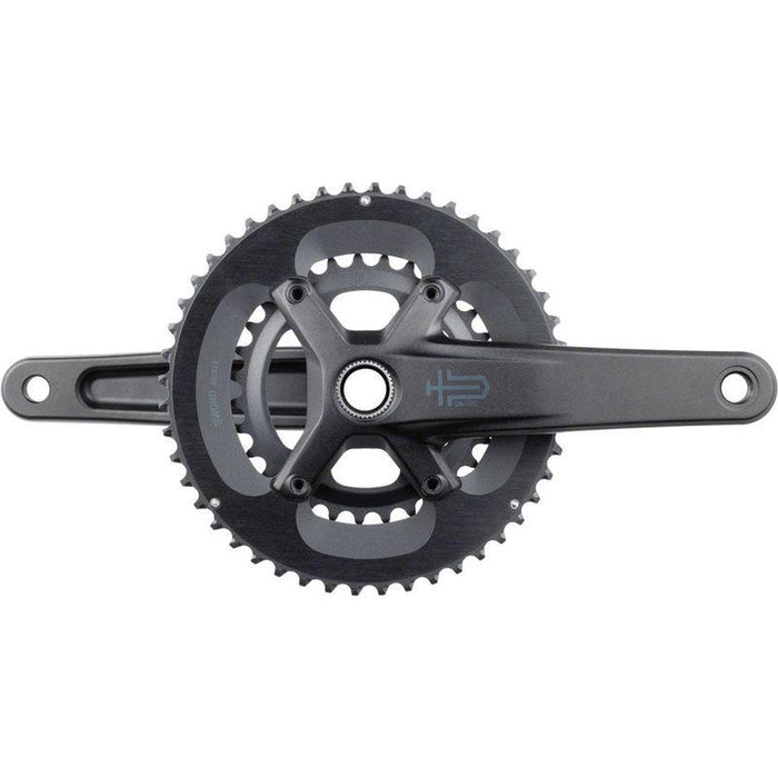 microSHIFT Sword 2x Crankset - 172.5mm 10-Speed 48/31t 110 Asym BCD 24mm Spindle Black