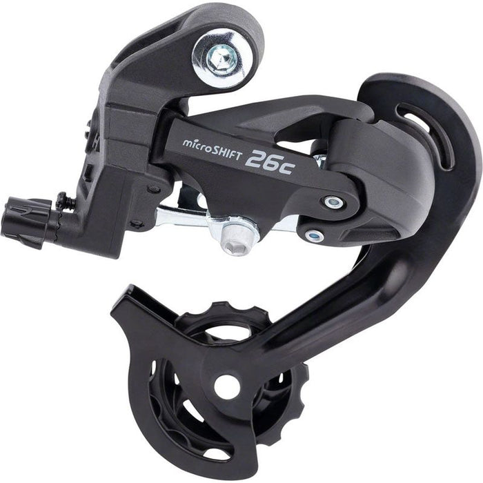 microSHIFT M26C Rear Derailleur - 7/8 Speed Short Cage for 13-34t Freewheel Black