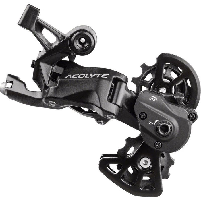microSHIFT Acolyte Super Short Rear Derailleur - 8 Speed Super Short Cage Black With SpringLock