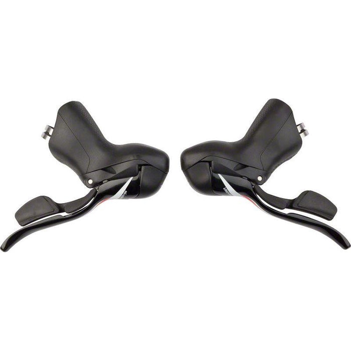 microSHIFT R10 Drop Bar Shift Lever Set - 2 x 10-Speed Shimano Compatible Black