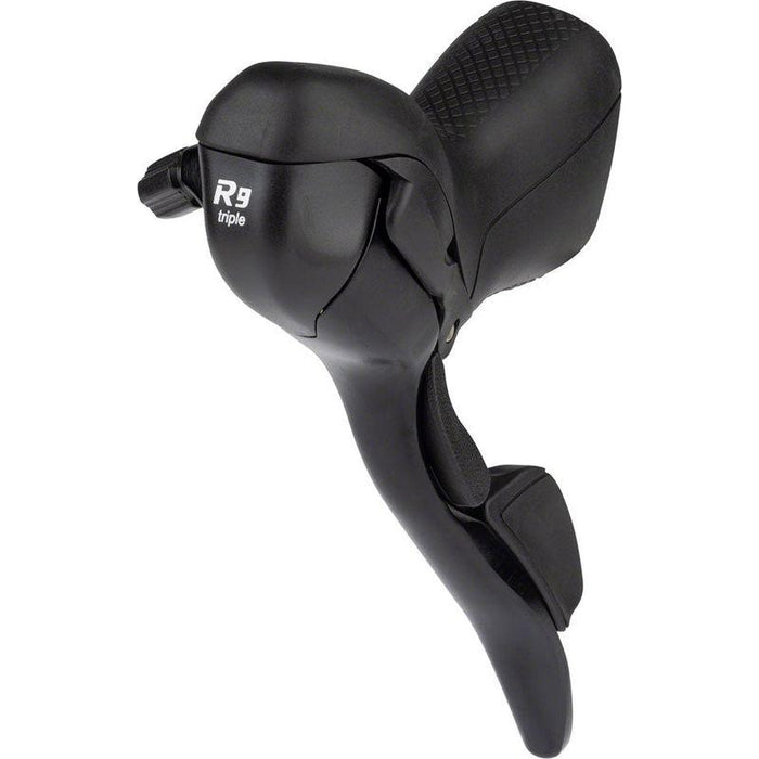 microSHIFT R9 Left Drop Bar Shift Lever - Triple Shimano Compatible Black