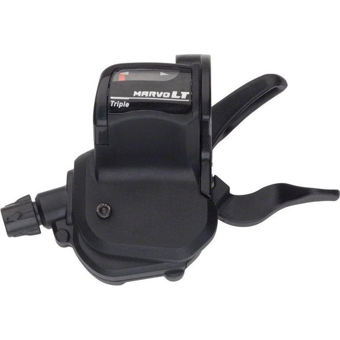 microSHIFT MarvoLT Left Trigger Shifter Triple Steel Lever Optical Gear Indicator Shimano Compatible