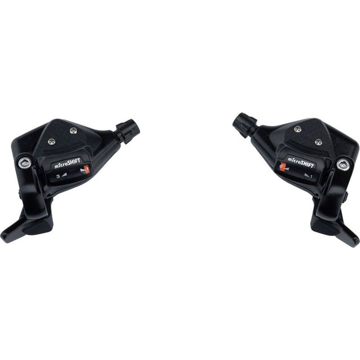 microSHIFT TS71 Thumb Tap Shifter Set 9-Speed Triple Optical Gear Indicator Shimano Compatible