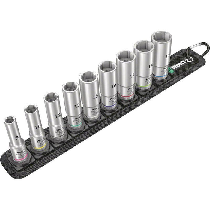 Wera Belt B Deep 1 Socket Set 3/8" Bicycle Tools