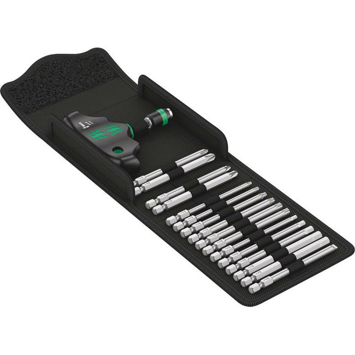 Wera Kraftform Kompakt 400 T-Handle Screwdriver and Bit Set