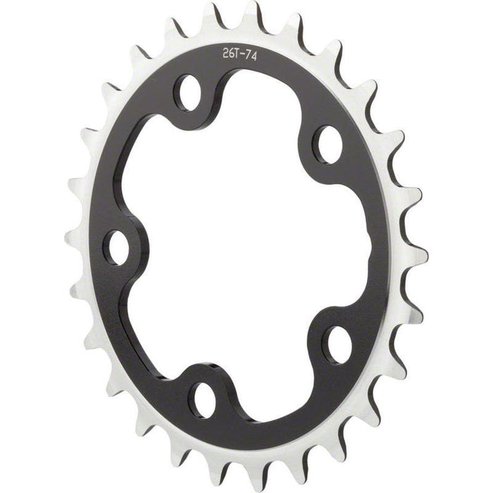 MSW Multi Speed 24t x 74mm Inner Chainring Black