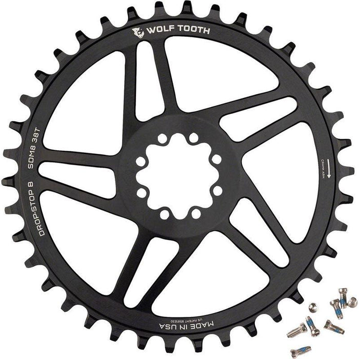 Wolf Tooth Sram 8-Bolt Drop-Stop B Gravel Ring Bicycle Chainrings
