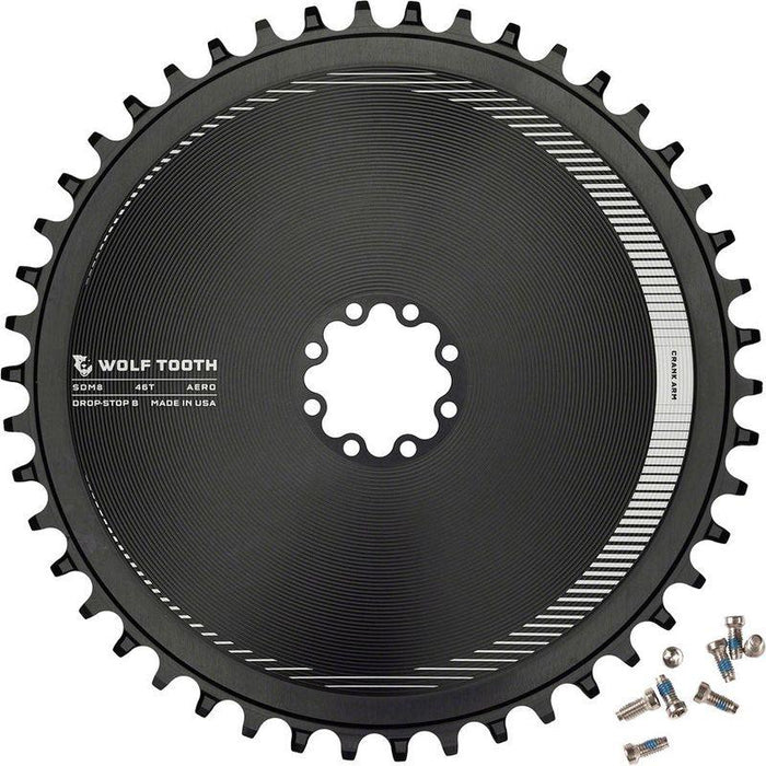 Wolf Tooth Direct Mount for SRAM 8-Bolt Gravel/Road Cranks Bicycle Chainrings