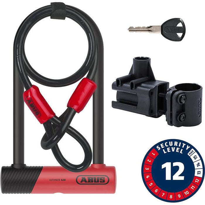 ABUS Ultimate 420K + Cobra Bicycle U-Locks