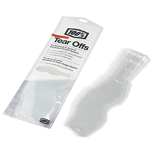 100 Percent Racecraft2/Accuri 2/Strata 2 Tear-Offs Bicycle Goggle Replacement Lens