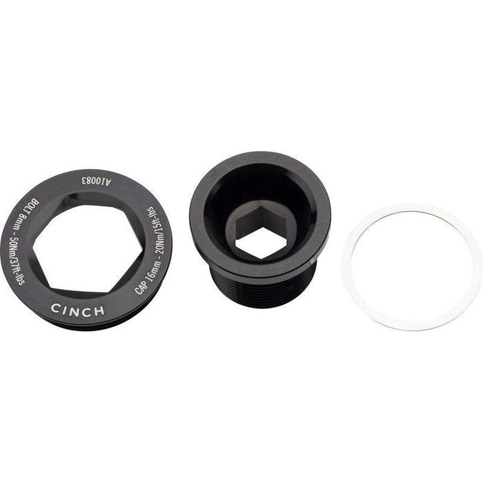 RaceFace CINCH Bolt and Puller Cap Set Gloss Black M18x15