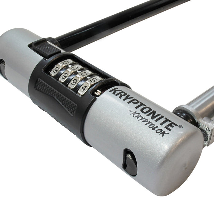 Kryptonite, Kryptolok Combo Std, U-Lock, Combination, 102x229mm, 4x9", Thickness in mm: 12.7mm, Black