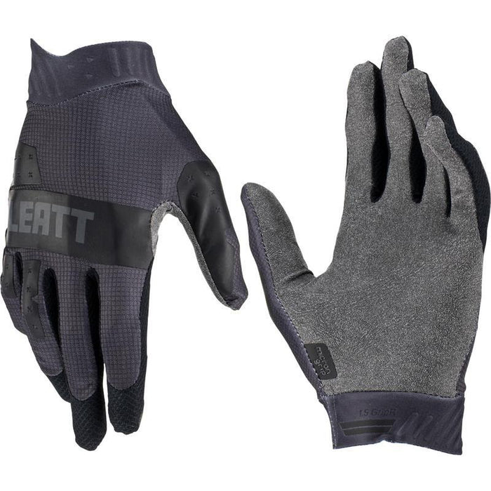 Leatt Gloves Moto 1.5 GripR Black/Grey Motorcycle Gloves
