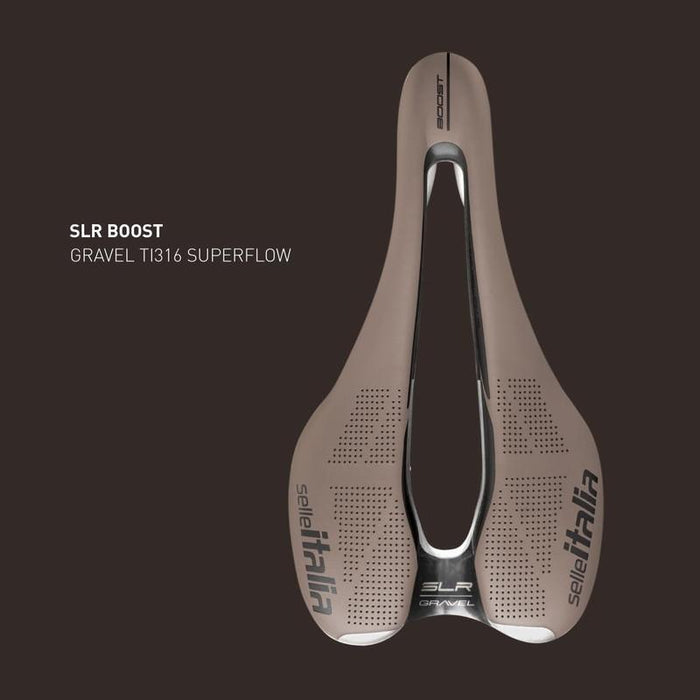 Selle Italia SLR Boost Gravel Bicycle Saddles Superflow TI 316 - L3