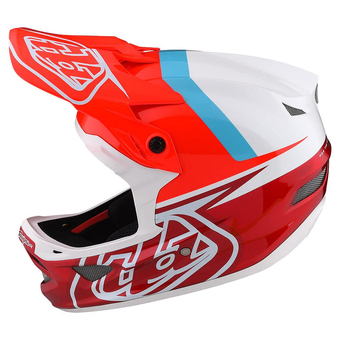Troy Lee Designs D3 Fiberlite Helmet Slant Red X-Small